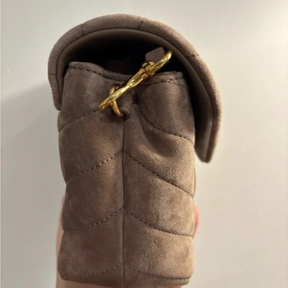 Yves Saint Laurent Brown Suede Crossbody Bag - Picture 7 of 9